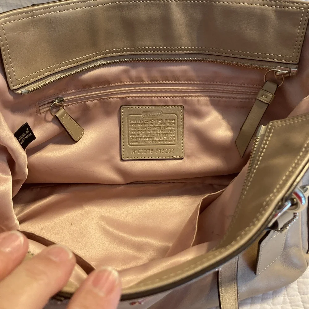 Coach leather tote